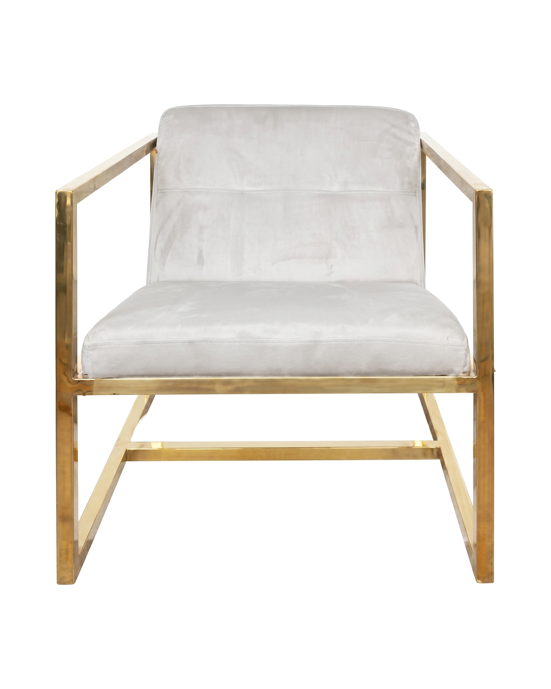ALT ARM CHAIR GRAY VELVET TAPIZADA CON HERRERIA