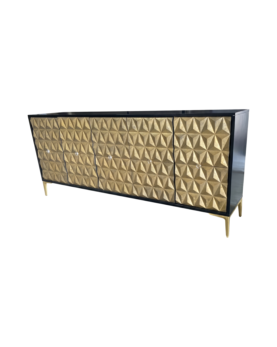 CREDENZA BONO DORADA GRABADA 205 X 90 X 40