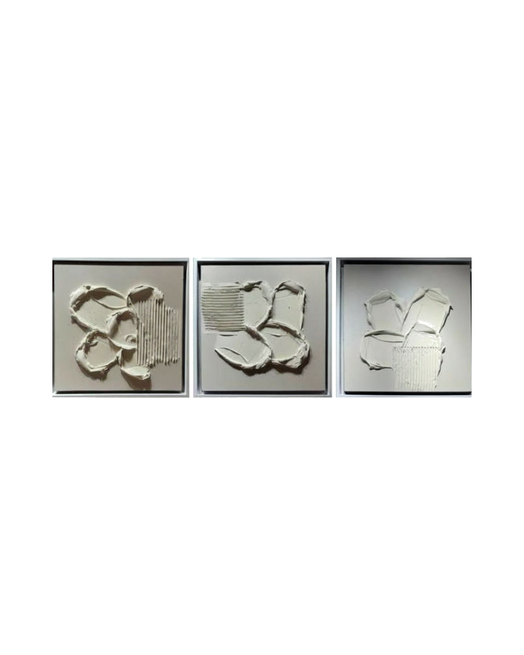 CUADRO ABSTRACTO SIMPLE SET 3 MED .60M X .60M