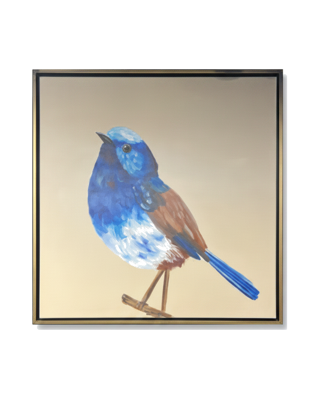 CUADRO CANTO DE ESTRELLAS A PAJARO AZUL