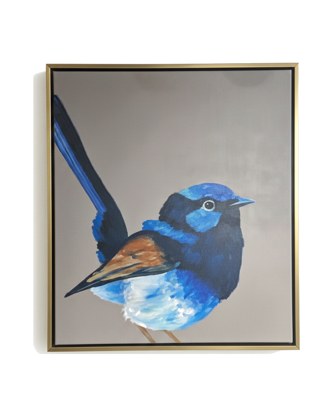 CUADRO CANTO DE ESTRELLAS B PAJARO AZUL