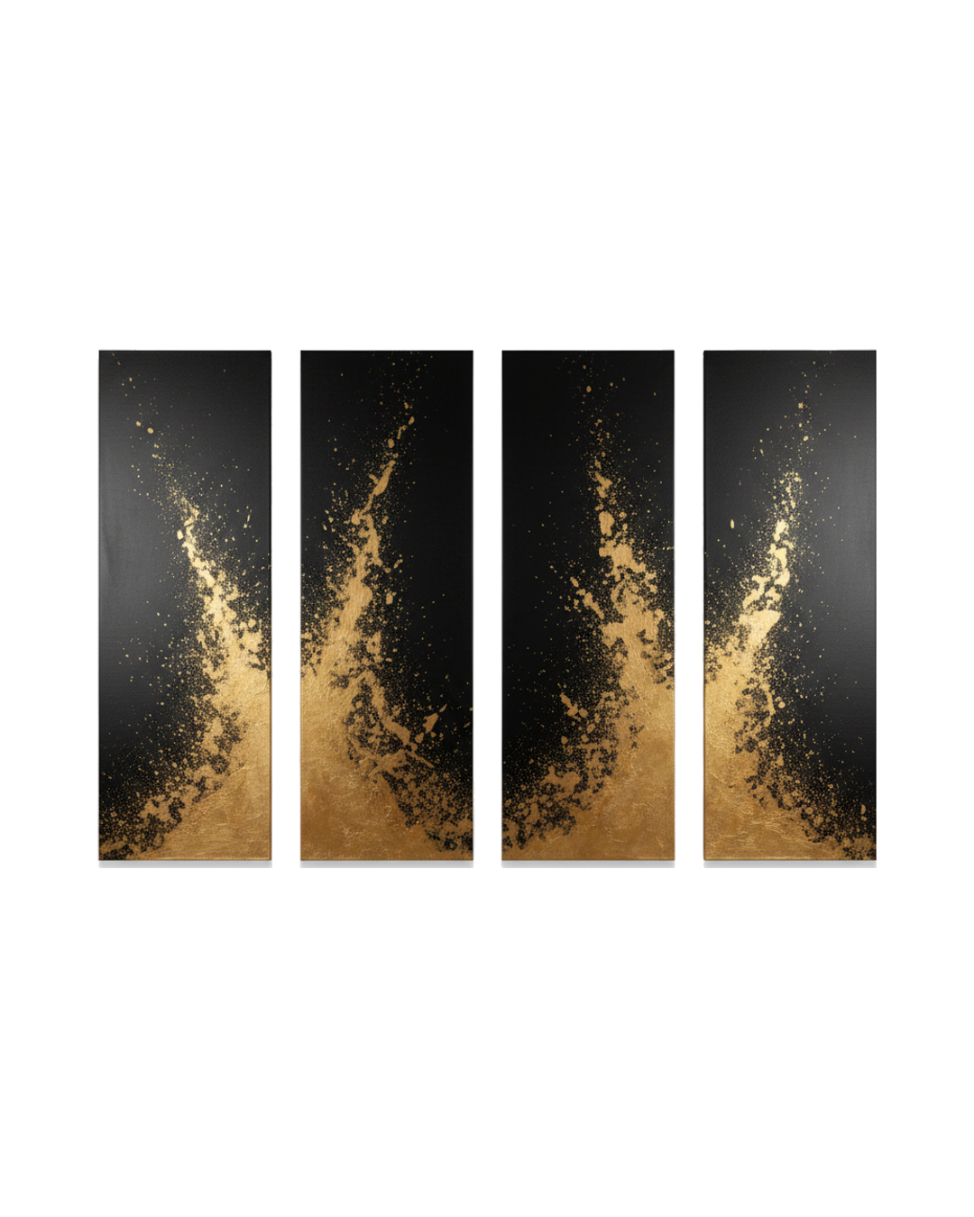 CUADRO GOLDEN AGE SET DE 4 60 X 180 CUADRO GOLDEN