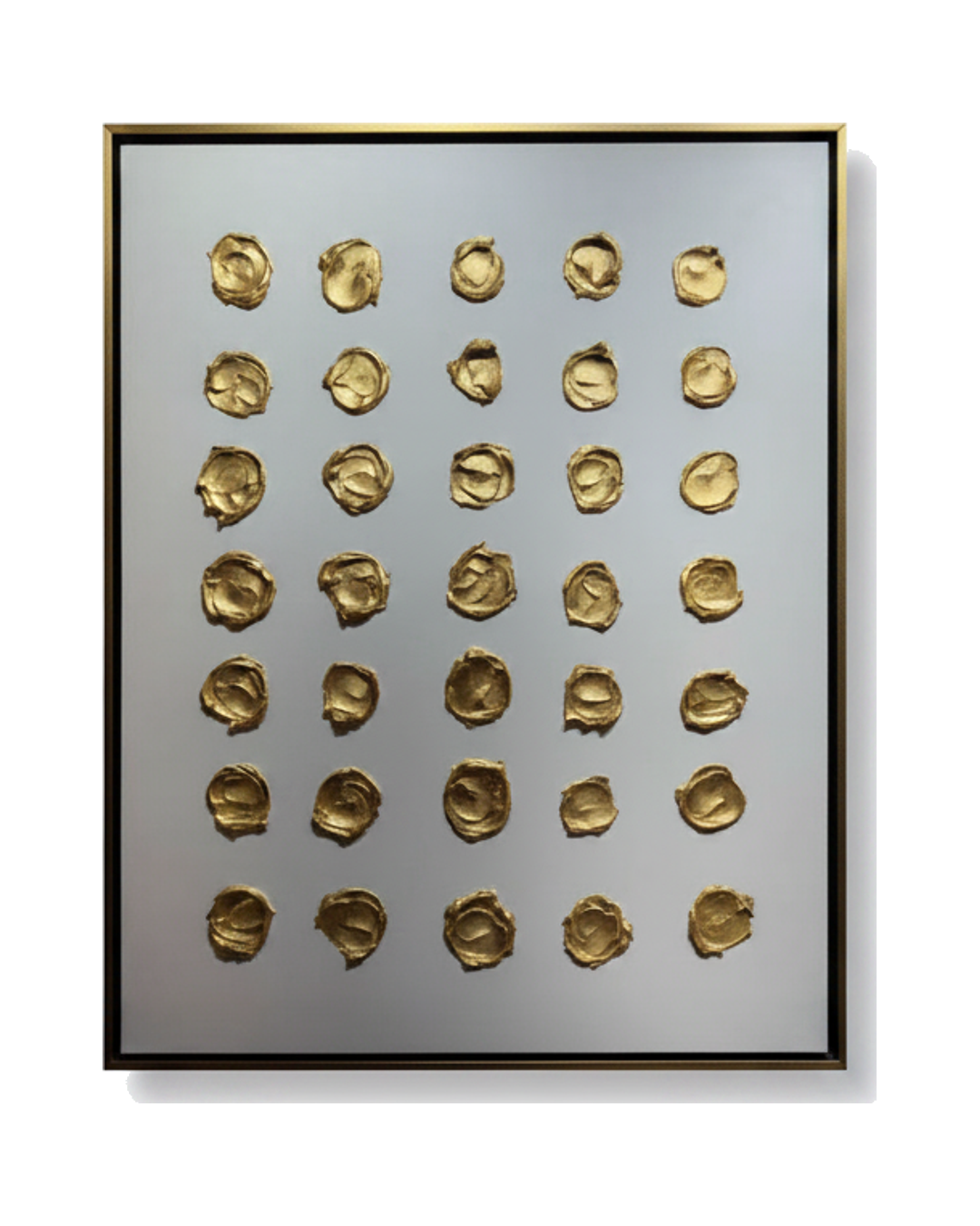 CUADRO GOLDEN DOTS MED 1.20M X 1.50M