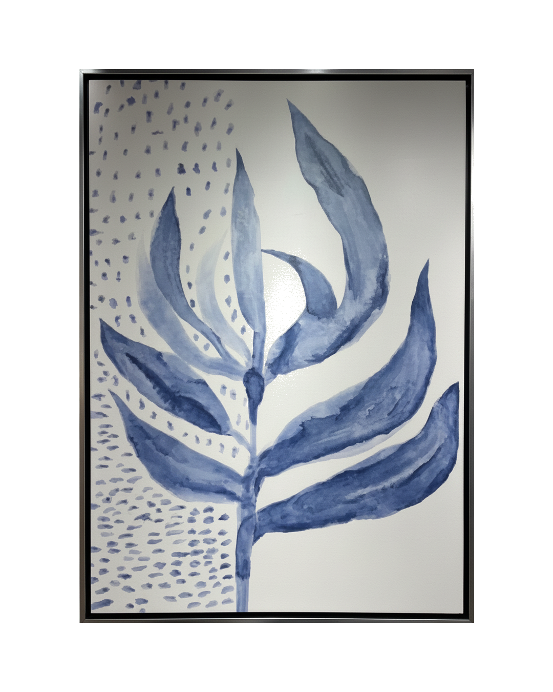 CUADRO HOJAS AZULES A MED 1.20M X 1.50M