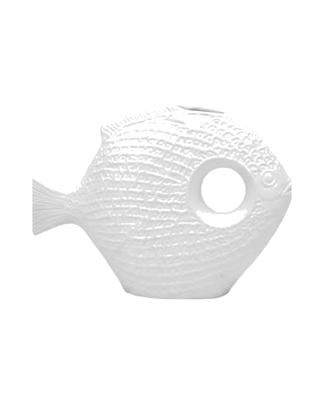 ESCULTURA PEZ NAVY ABSTRACTO PEZ BLANCO
