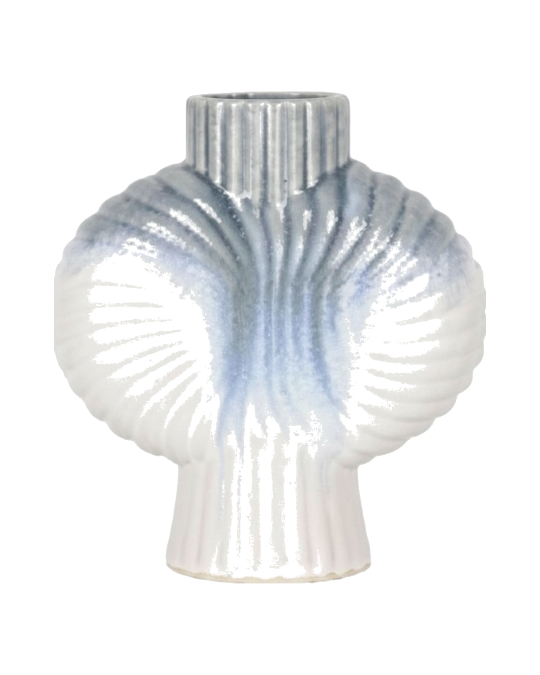 FLORERO PALAOS BAJO CERAMICA MED. 18CM LARGO X 8CM
