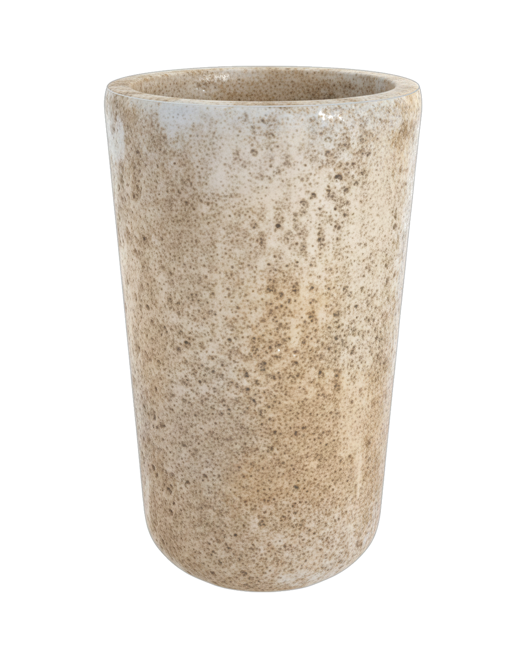 MACETA ANTIK CILINDRO LARGA BEIGE