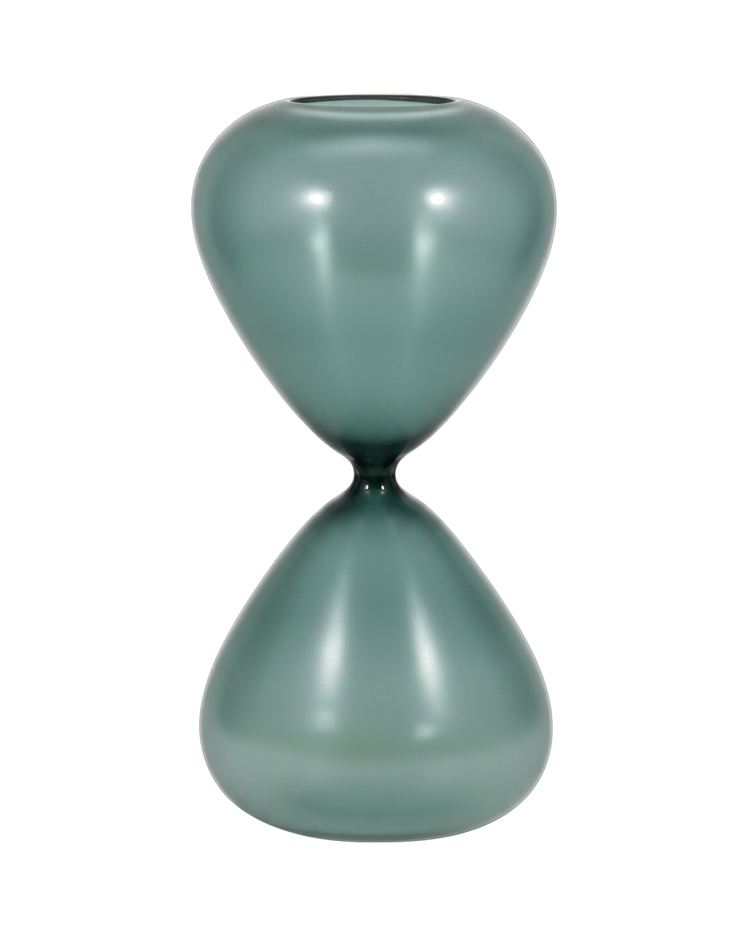 RELOJ DE ARENA VIDRIO VERDE CHICO