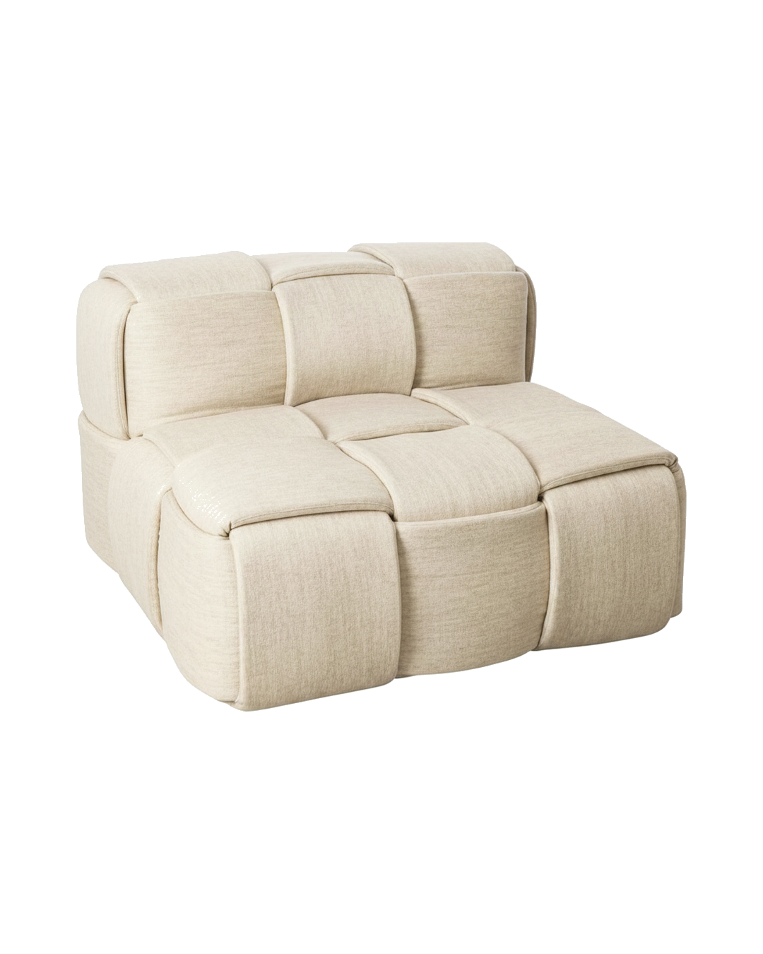 SILLON INDIVIDUAL NOVA EN TELA MOHAIR TAUPE
