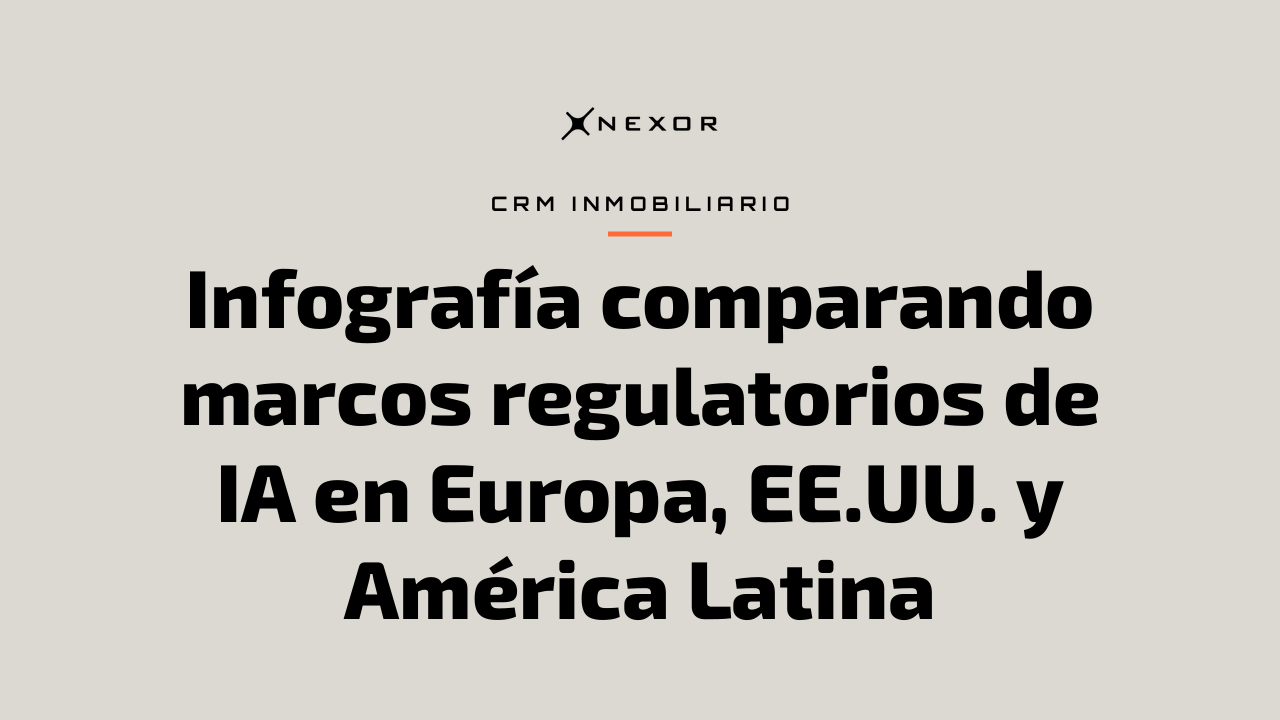 Infografía comparando marcos regulatorios de IA en Europa, EE.UU. y América Latina