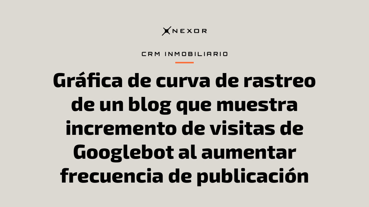 Gráfica de curva de rastreo de un blog que muestra incremento de visitas de Googlebot al aumentar frecuencia de publicación