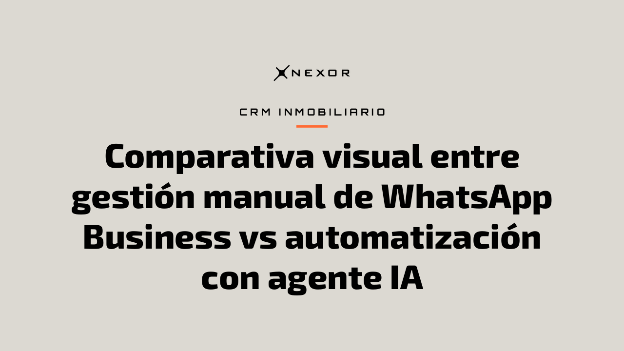 Comparativa visual entre gestión manual de WhatsApp Business vs automatización con agente IA
