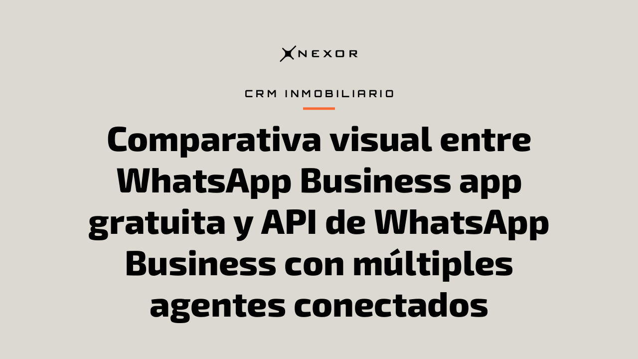 Comparativa visual entre WhatsApp Business app gratuita y API de WhatsApp Business con múltiples agentes conectados