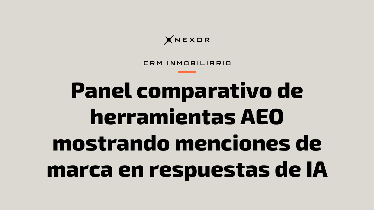 Panel comparativo de herramientas AEO mostrando menciones de marca en respuestas de IA