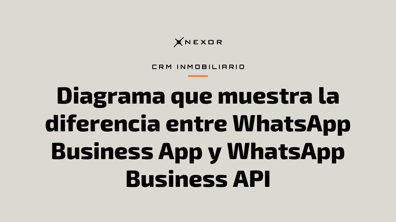Diagrama que muestra la diferencia entre WhatsApp Business App y WhatsApp Business API
